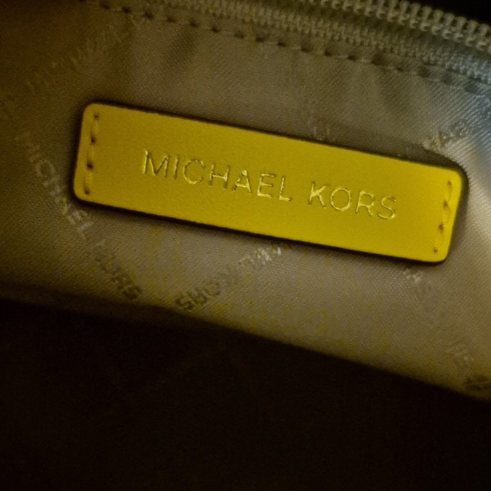 Michael Kors Vibrant Yellow and Cream Tote - Picture 4 of 13
